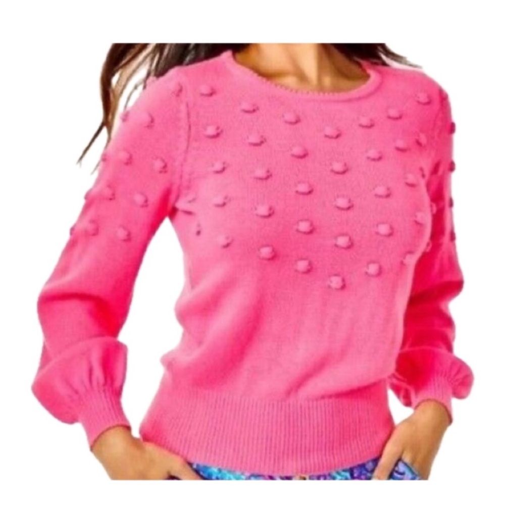 Hot pink Lilly Pulitzer Telka sweater